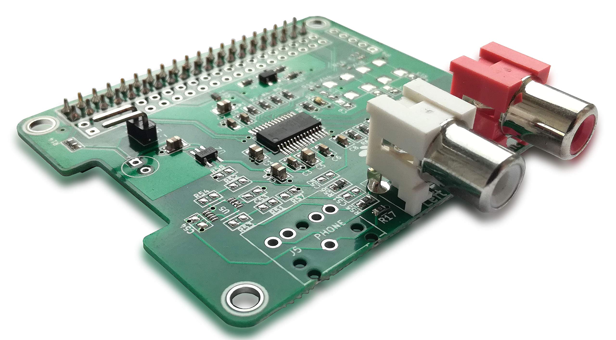 HiFiBerry DAC+ Standard RCA Version - Sound card for Raspberry Pi with Cinch connectors
