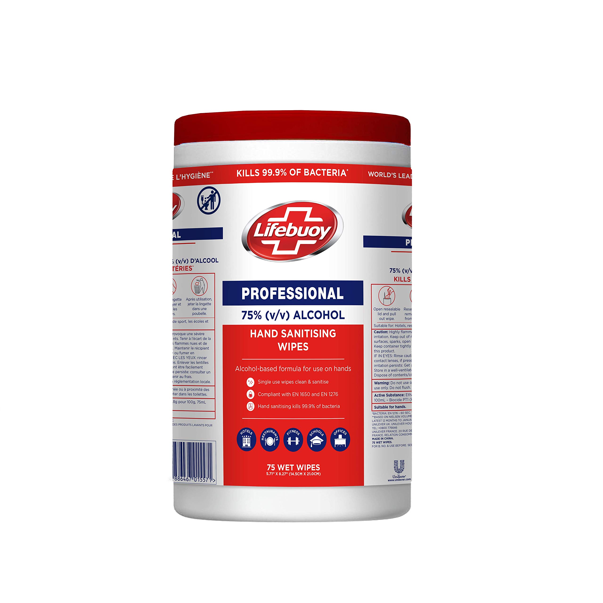 Lifebuoy Professional Hand Wipes (75 Sheets)
