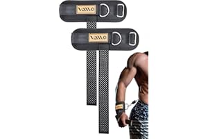 VAIIO 2Pcs Adjustable Weight Lifting Straps with D Ring | Original Non-Slip Dot Design for Deadlifts, Cable Machines & Powerlifting - 7mm Neoprene Padded Wrist Support with Breathable Mesh & Quick-Detach Hook-Loop - Reinforced Polyester-Cotton Straps for Men & Women