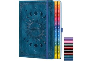HWXBEN Address Book with Colorful Alphabetical Tabs (8.4" x 5.7") – Hardcover Contact Organizer for Website Passwords, Telephone, Software Licenses, and Important Information – Blue