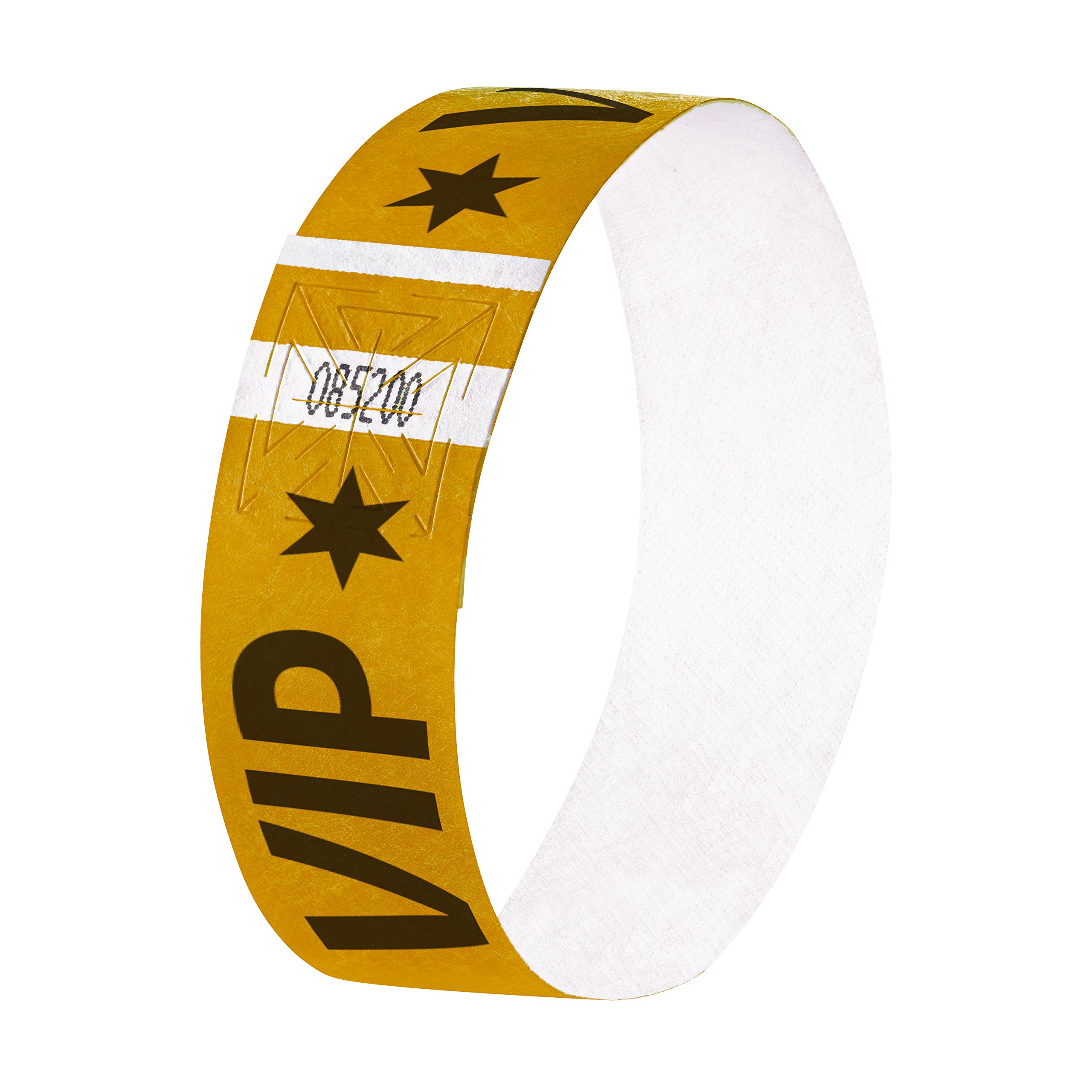 SIGEL EB217 Event Wristband, soft, 25.5 x 2.5 cm, "VIP", gold, 120 Pieces
