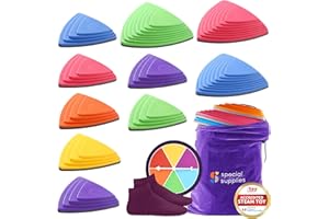 Special Supplies 10 Stepping Stones for Kids Indoor and Outdoor Balance Blocks Promote Coordination, Balance Strength Child Safe Rubber, Non-Slip Edging