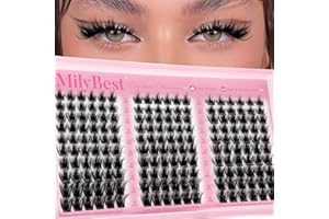 MilyBest Manga Lash Clusters, Wispy Eyelash Clusters, C Curl DIY Cluster Eyelash Extensions, 180Pcs Fairy Anime Individual Cl