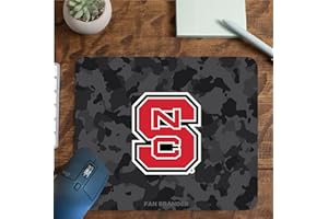 Fan Brander NCAA Mousepad for Home, Office, and Gaming with Urban Camo Design (NC State Wolfpack Mouspad)