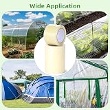 KAHEIGN Greenhouse Repair Tape 5cm x 25m 6mil Clear UV PE Plastic Seaming view 7