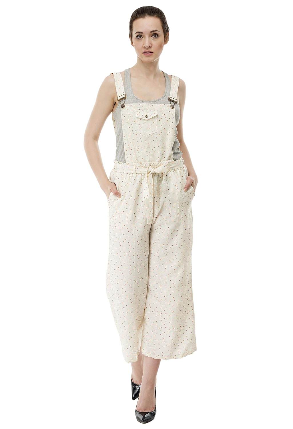 sequend premium cotton beige dungaree