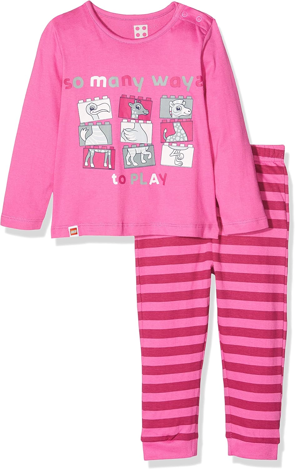 LEGO Baby Girls DUPLO cm Pyjama Set, Pink (Pink 466), 98 Amazon.co.uk