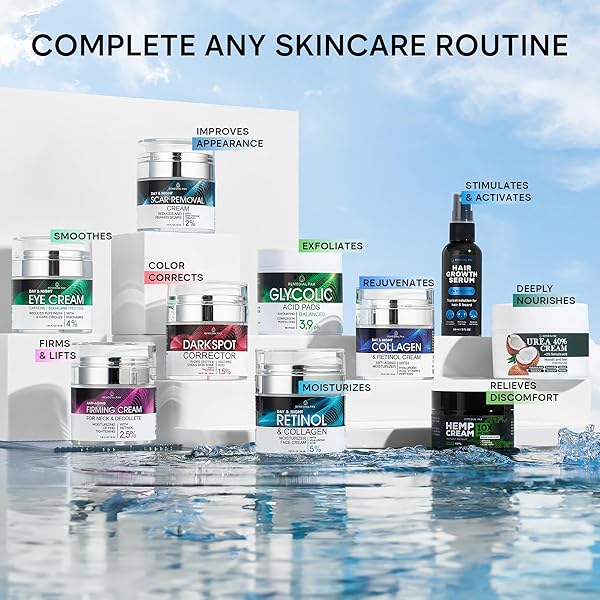 REMEDIAL PAX FACE MOISTURIZER RETINOL CREAM, ANTI AGING NECK FIRMING CREAM, COLLAGEN DAY & NIGHT FACE CREAM WITH HYALURONIC ACID FOR WOMEN & MEN, 1.85 FL OZ