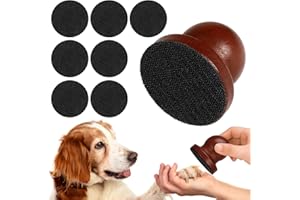 Guiqulai Dog Nail File Dog Nail File Scraper with 7 Pcs Replaceable Sandpaper Dog Nail Trimmers, No Pressure Dog Nail File Set