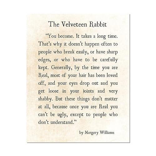 amazoncom velveteen rabbit quote you become margery williams book