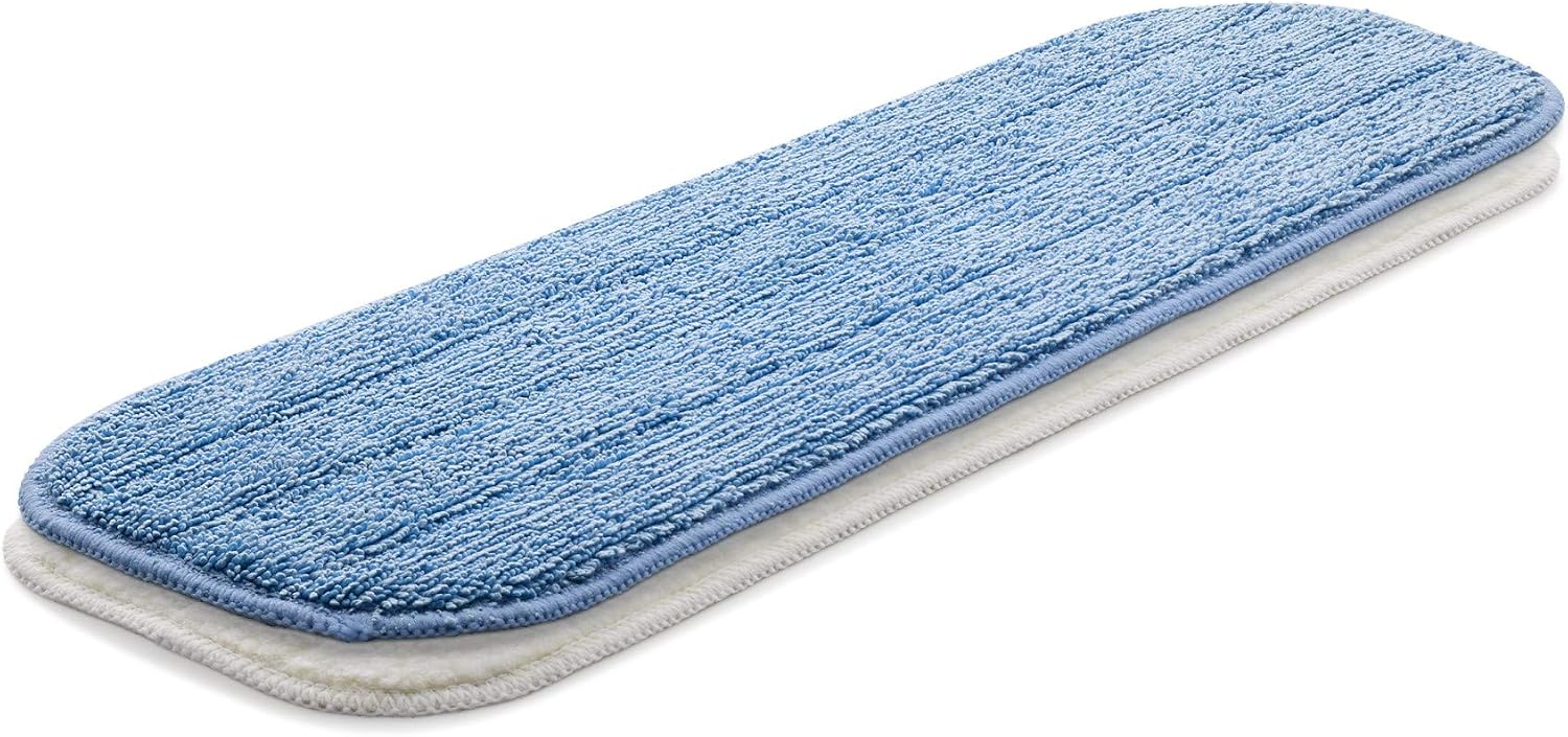 E-Cloth Damp & Dusting Mop Head Twin Pack, Microfibre Mop Head Replacement for Floor Cleaning Great for Hardwood Laminate