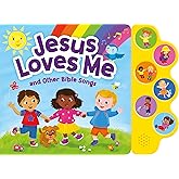 Jesus Loves Me & Other Bible Songs – Interactive Sound Book for Toddlers | Christian Baby Book with 6 Faith-Based Songs, Lyrics & Music | Baptism Gift, Bible Story Time Sing-along for Boys and Girls