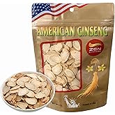 1 Bag of American Wisconsin Ginseng Slices - Panax Ginseng. Boosts Body Immunity, Energy & Stamina for Man & Women