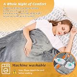 Mia&Coco Electric Heated Blanket Throw 180x130cm 10 Heat Levels 9-Hour Auto-Off view 6