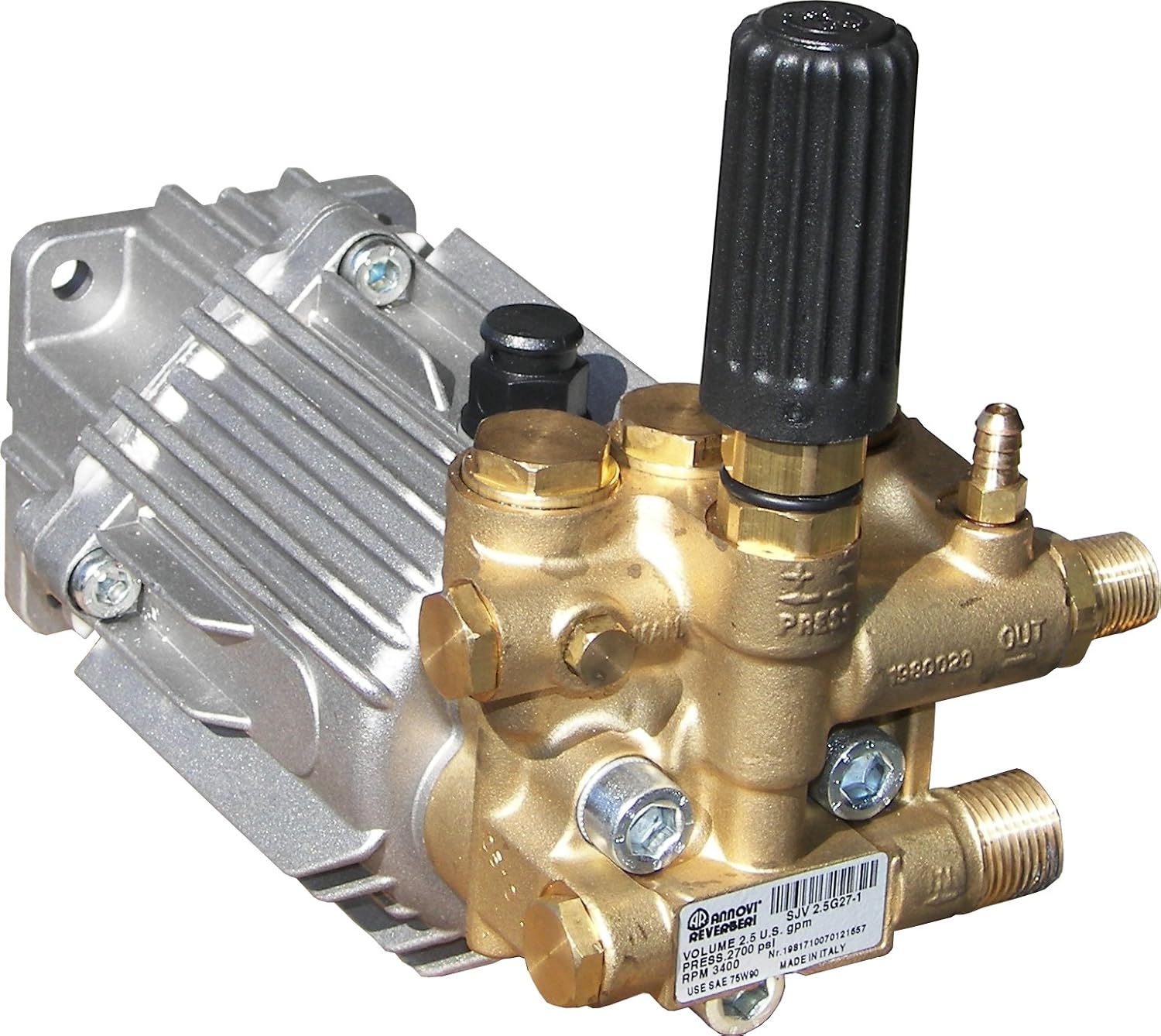 SJV2.5G27D Pressure Washer Pump 2700PSI, 2.5GPM AR