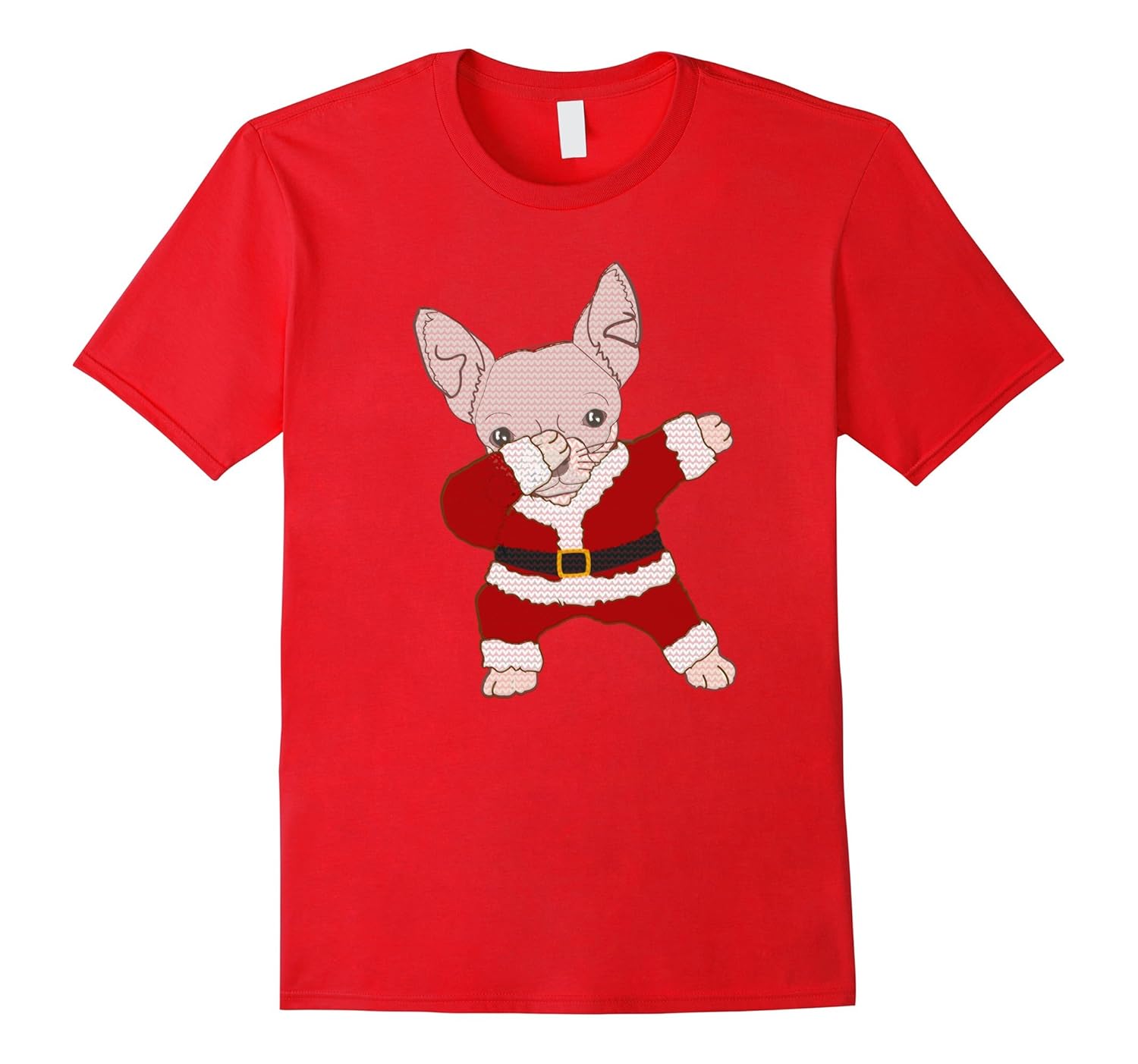 Christmas Chihuahua Ugly Sweater Shirt Dabbing Chihuahua-Rose