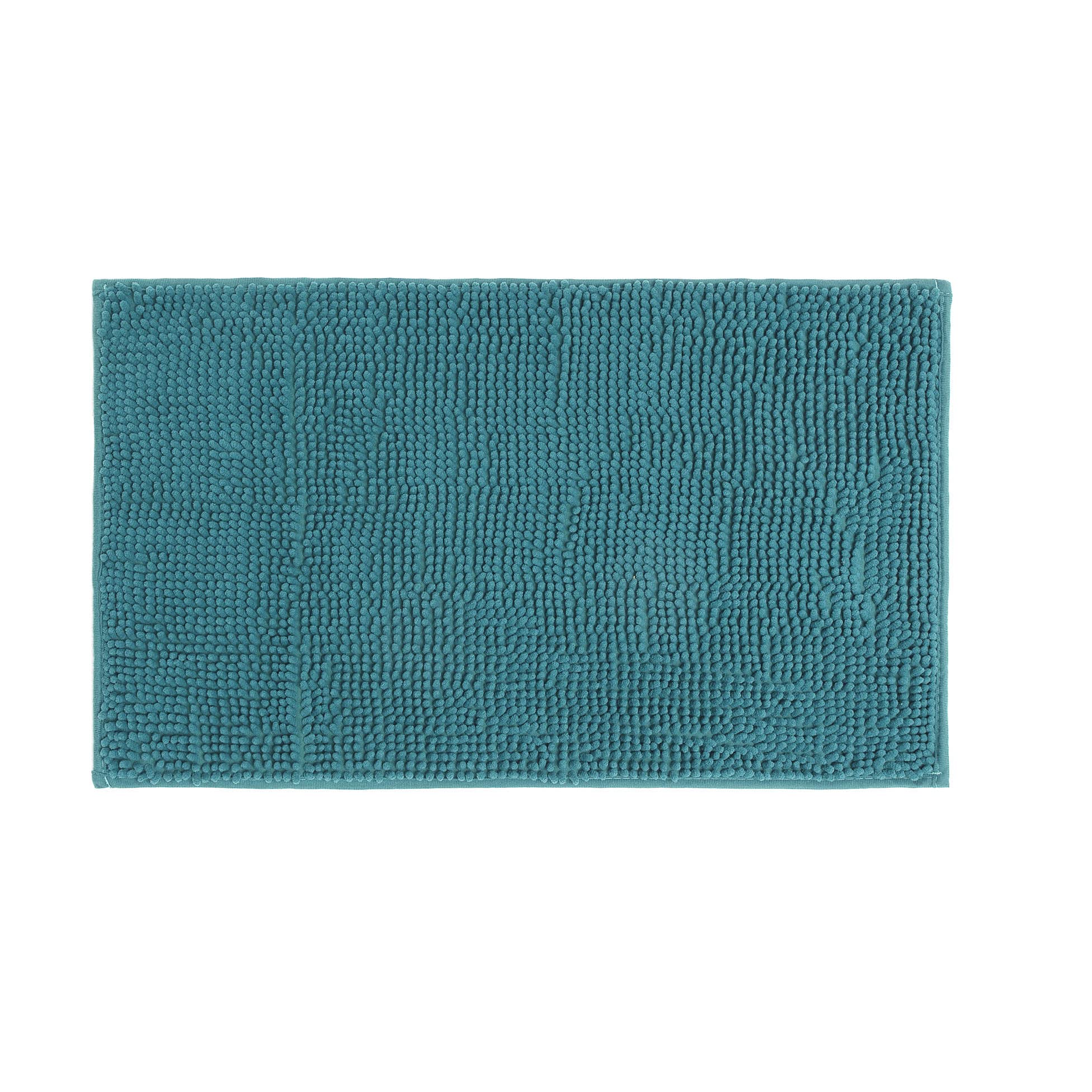 DOUCEUR D'INTERIEUR Bath Mat 45 x 75 cm Microfibre Plain Sweety Blue/Emerald