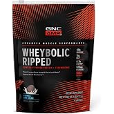 GNC AMP Wheybolic Ripped Protein Powder, Cookies &amp; Cream, 9 Servings | Clinically Proven to Increase Muscle Strength and Size, Enhanced with Leucine and BCAAs for Muscle Growth and Recovery