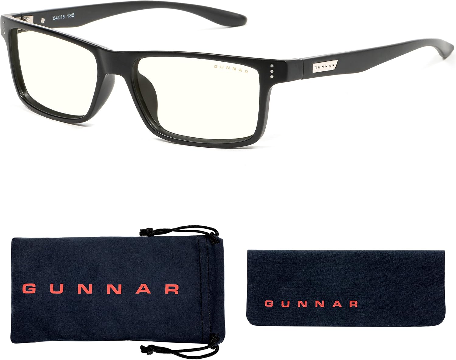 Gunnar Gaming and Computer Eyewear, Vertex, Frame Colour: Onyx, Clear Tint (98% Blue Light Protection & 100% UV Light) - Image 5