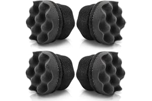 Yesland Tire Dressing Applicator, 4 Pack Tire Shine Applicator Dressing Pad - Hex Grip Design Car Cleaning Supplies - Durable & Reusable Tire Foam for Tire Detailing