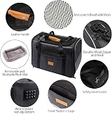 Morpilot Airline Approved Cat Small Dog Carrier Soft-Sided Travel Carrier Grey view 4