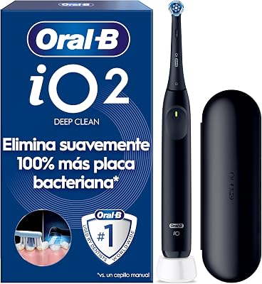 iO 2 Cepillo de Dientes Eléctrico con 1 Cabezal, Negro Noche