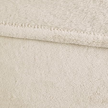 Madison Park Ultra Premium Plush Luxury Blanket Cozy Lux Touch for Bed, Coach or Sofa, King, Ivory