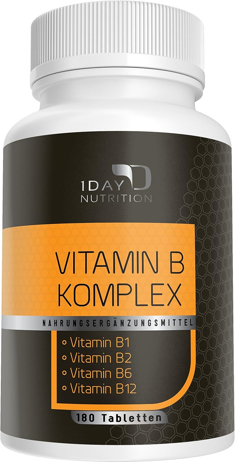 1Day Nutrition Vitamin B Nervensystems & geistige Leistung 180 Tabletten Amazon.de
