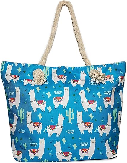 llama beach bag