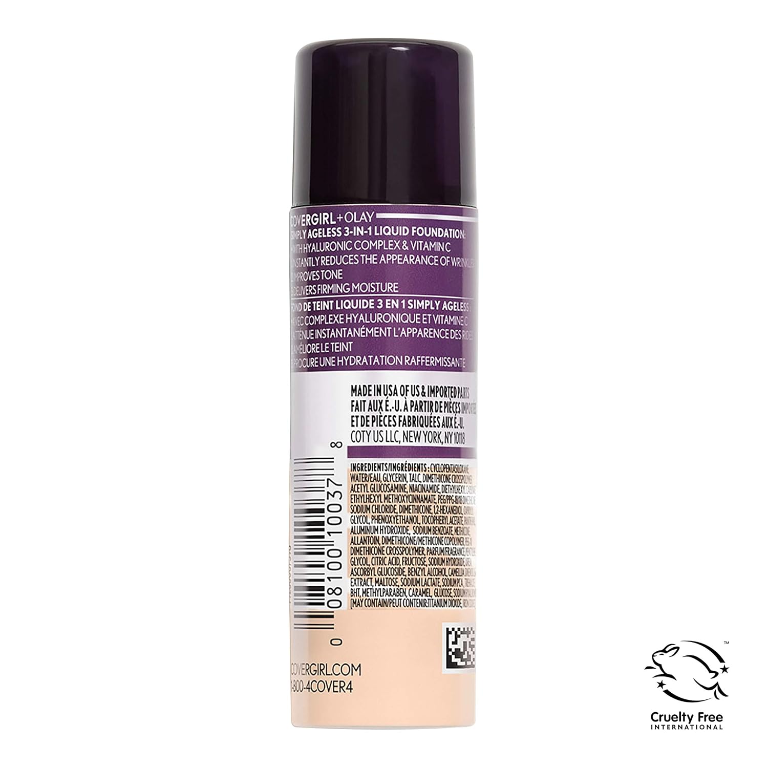 Covergirl & Olay Simply Ageless 3-in-1 Liquid Foundation, Creamy Natural : Beauty