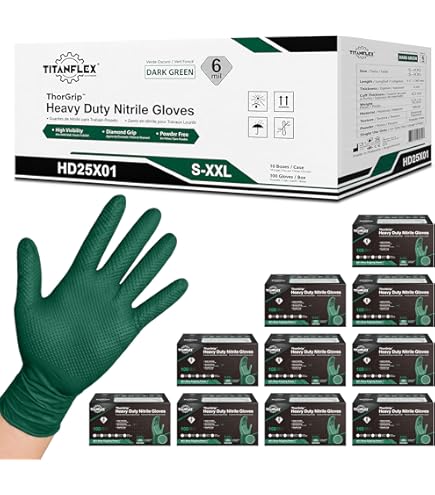 Amazon.com: SHOWA 8005PF Sustainable EBT Latex-Free, Powder-Free
