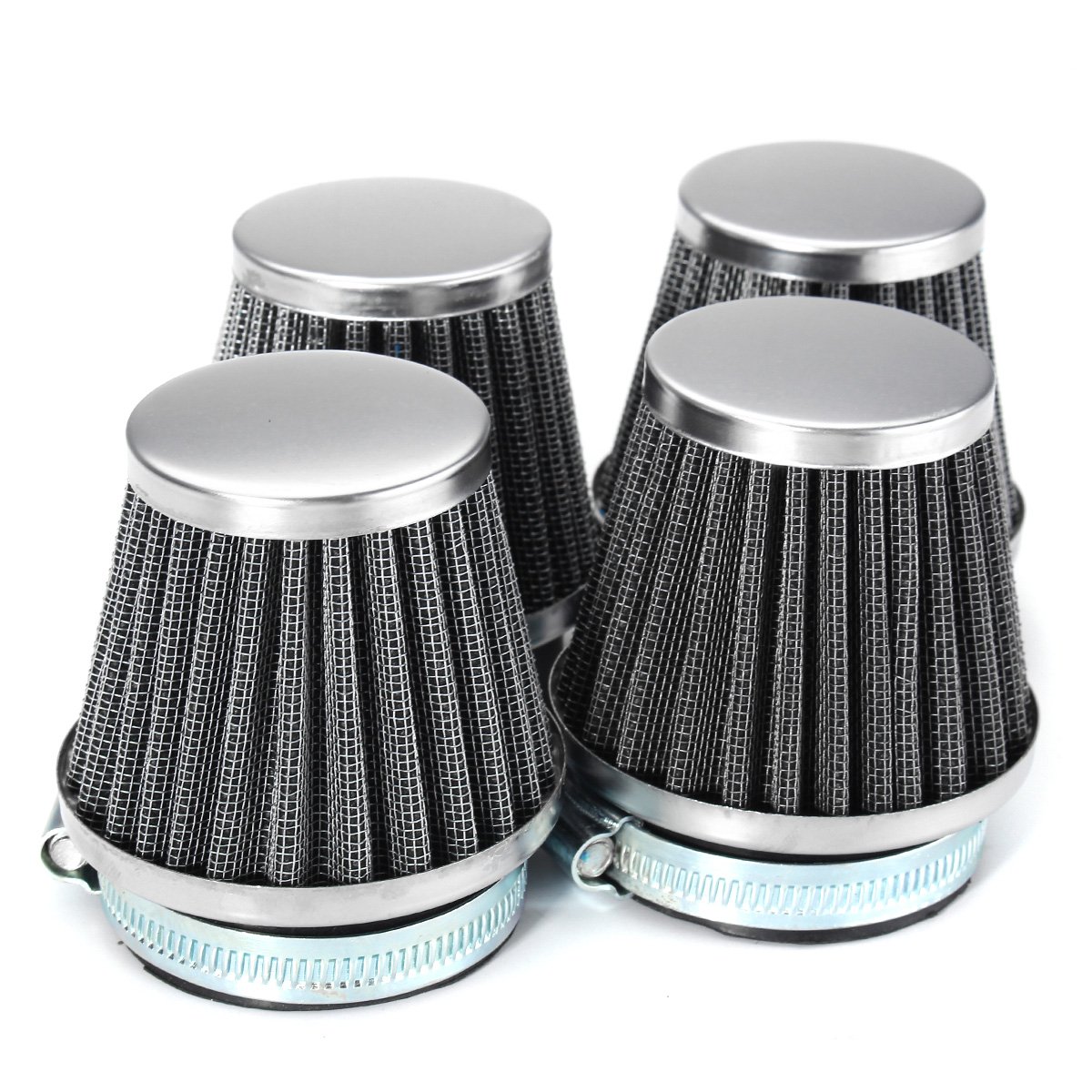 Alamor 4Pcs 52Mm Motorcycle Air Filters compatible with Kawasaki Zx550 Gpz550 Ninja Zx600 Suzuki/Yamaha