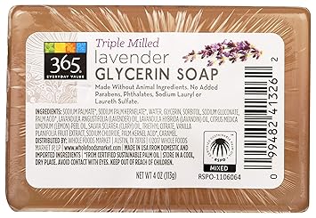 Amazon Com 365 Everyday Value Glycerin Soap Lavender 4 Oz Prime Pantry