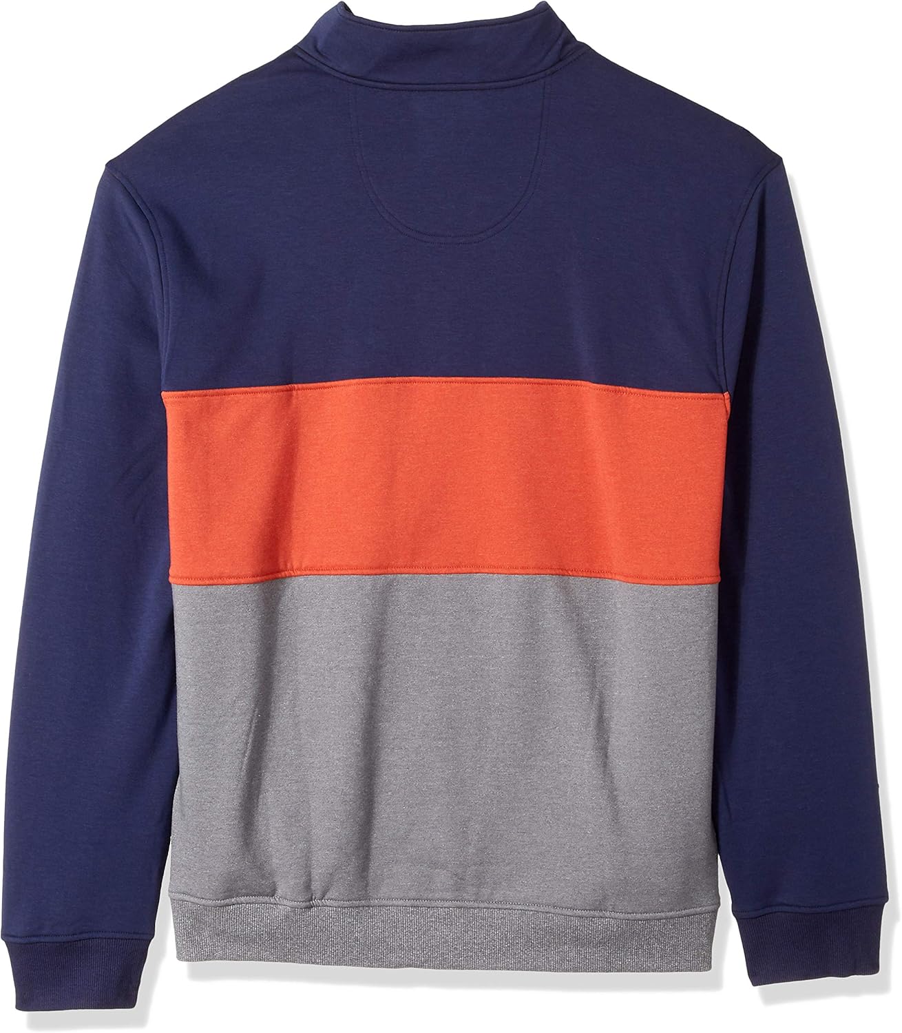 IZOD Men's Big and Tall Advantage Performance Colorblock Quarter Zip Fleece Pullover at  Men’s Clothing store