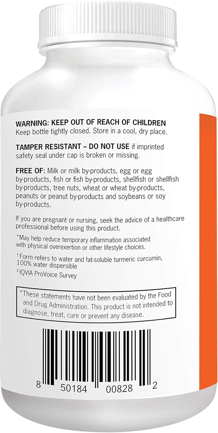 Turmeric Curcumin Softgels, Qunol with Ultra High Absorption 1500mg, Joint Support, Dietary Supplement, Extra Strength, 180 Softgels: Health & Personal Care