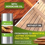 Nordicare Teak Oil 1L Outdoor Wood Oil for Garden Furniture Seals Drying view 2