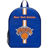 FOCO - NBA Small Size Team Logo Striped Backpack - Ages 6-12 Years Old (New York Knicks)