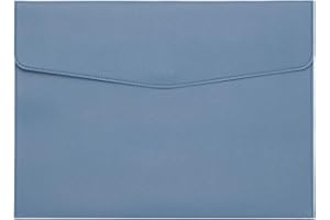 PATIKIL PU Leather A4 File Folder, Document Holder Filing Organizer Portfolio Envelope Folder Case with Snap Closure for Lett