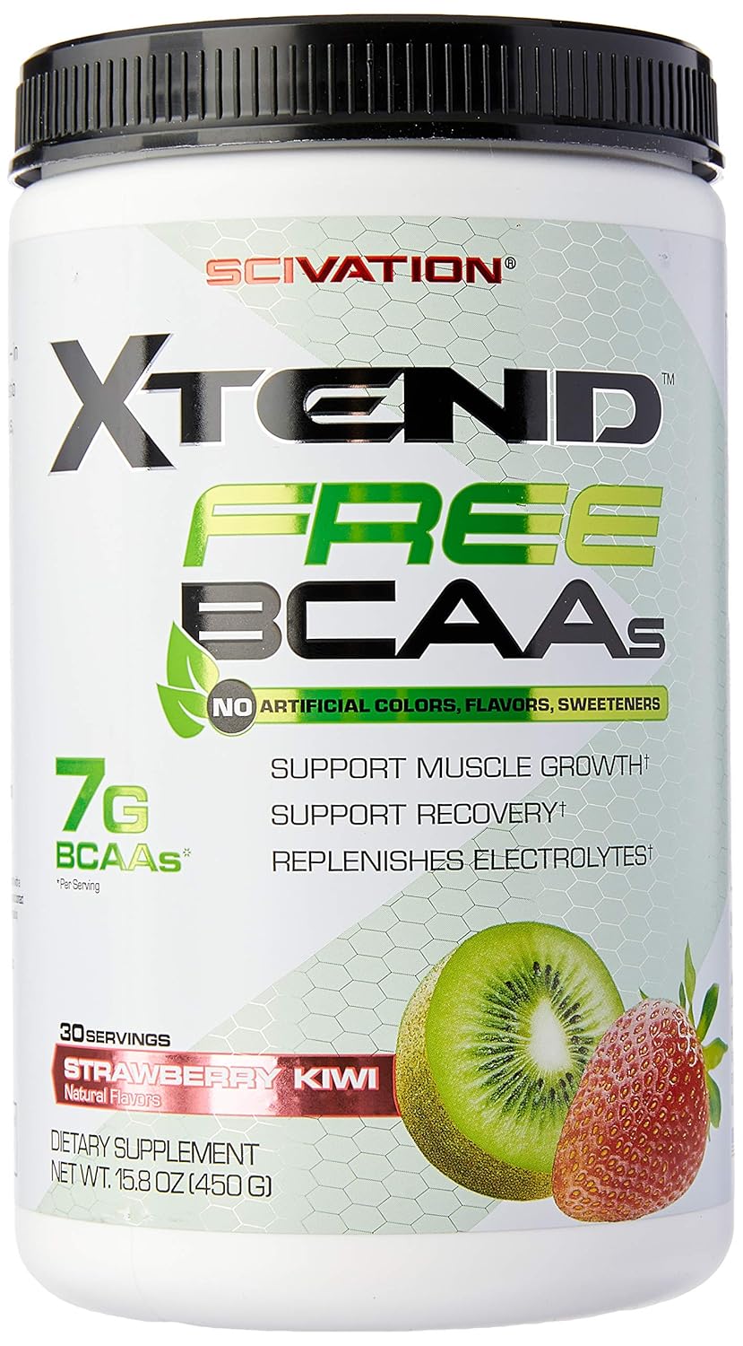 Scivation Xtend FREE BCAA Powder, Strawberry Kiwi, 30 Servings, 30