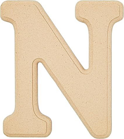 Amazon Com Wooden Alphabet Letters Letter N 6 In 2 Pack