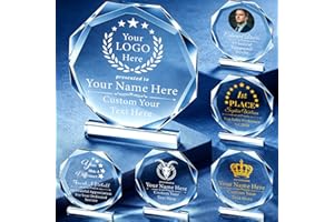 Custom Trophy Award, Personalized Trophy With Logo Text, Employee Appreciation Gifts Bulk，Thank You Gift for Family, Farewell