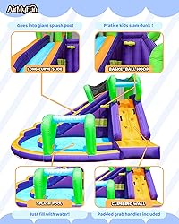 AirMyFun Water Slide InflatableBounce House for