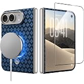 BENKS for iPhone Duo Case with Screen Protector, Compatible with MagSafe | Kevlar Aramid Fiber Case, Slim &amp; Light, Refined Woven Texture, Strong Magnets, Minimalist Design for Commuting &amp; Business