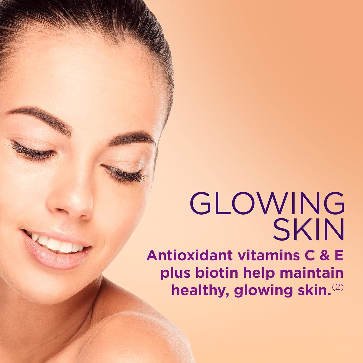 Amazon Com Nature S Bounty Hair Skin Nails With Biotin And Collagen 80 Count Orange Health Personal Care