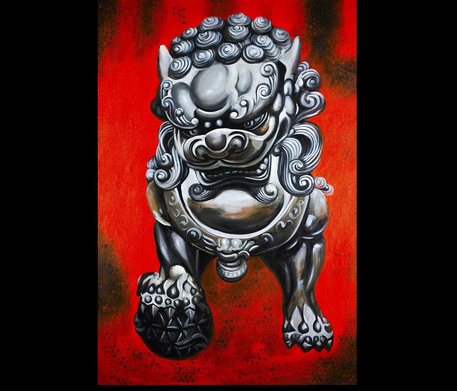 foo dog painting