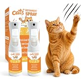 LHNVXF Cat Deterrent Spray (2 Pack), Natural Non-Toxic cat Repellent Spray for Furniture, 7 FL oz Discourages Destructive Scratching