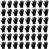 48 Pairs Winter Magic Gloves, Bulk Warm Brushed Interior, Stretchy Assorted Mens Womens