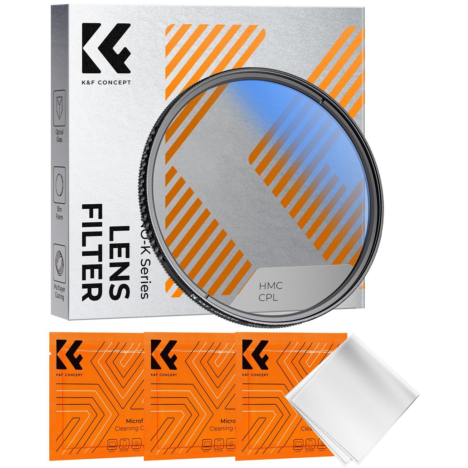 K&F CONCEPT 67MM Polarising Filter Circular Polarizing CPL, Ultra Slim, Japan Optics, Multi Coated (Nano-K Series)