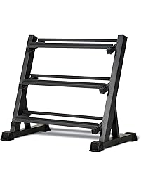 Marcy 3-Tier Dumbbell Rack Multilevel Weight Storage Organizer for Home Gym