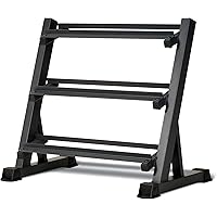Marcy 3 Tier Metal Steel Home Workout Gym Dumbbell Weight Rack Storage Stand